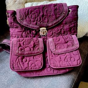 Vera Bradley Burgundy back pack